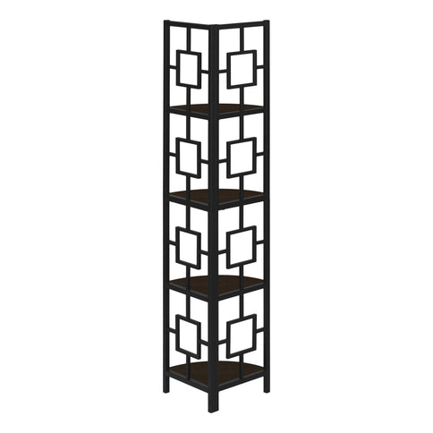 4 Tier Bookshelf, Bookcase, Etagere, Corner, For Office, Contemporary & Modern