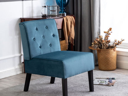 Reese - Living Room Armless Button Tufted Pattern Accent Chair (Set of 2)