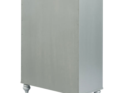 Arabesque - 5 Drawer Bedroom Chest - Silver