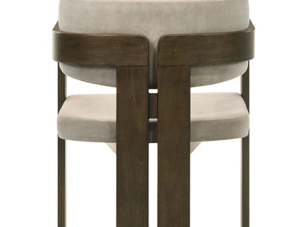 Destin - Polished Microfiber Side Chair (Set of 2) - Light Gray