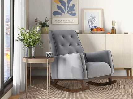 Demetrius - Solid Wood Rocking Chair