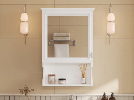 Wall Mounted Bathroom Storage Cabinet With Mirror, Soft Closing Hinges