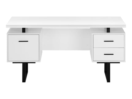 Computer Desk For Home Office, Laptop, Left, Right Set - Up, Storage Drawers, Contemporary & Modern