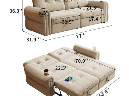 Cloud Like Convertible Sofa Bed With For Living Room