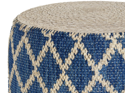 Edgeley - Handcrafted Round Pouf