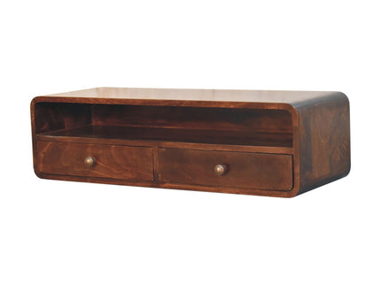 Floating Open Console - Walnut