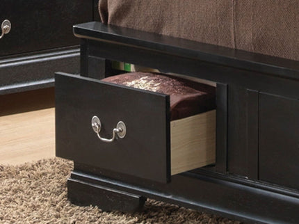 Upholstered Panel Sleigh Bed Design