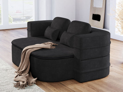 2 In 1 Foldable Sofa Bed With Multi Functional Blanket, Floor Lounge Sofa