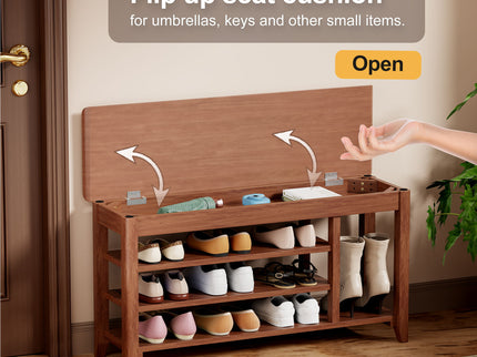 Multi Functional Double Layer Shoe Stool