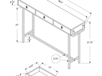 Accent Console Table For Entryway, Storage Drawer, Contemporary & Modern