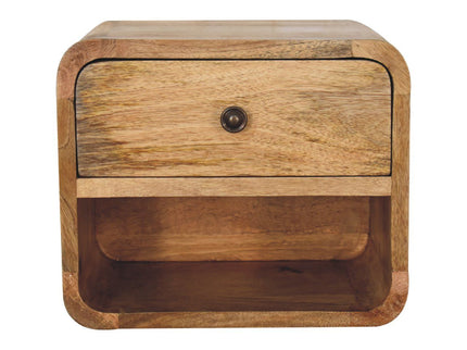 Mini Floating Open Bedside - Oak
