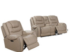 Light Brown / 2 Pc. Loveseat, Chair