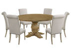 Beige / 7 Pc. Table, 6 Chairs