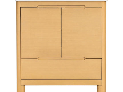 Softened Modern Bathroom Vanity With Sink