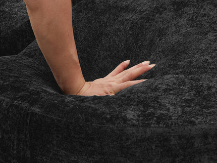 Boneless Design Upholstered Sofa Bed With Cup Holders