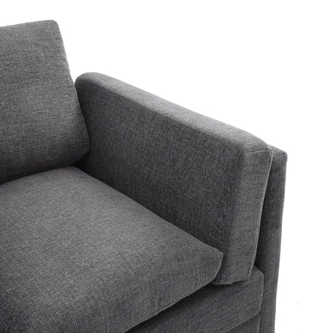 3 Seater Sofa With Dual Layer Seat Cushions