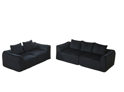 Minimalist Set With Curved Lines & Gently Sloped Backrest