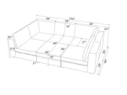 Reversible Modular Sectional