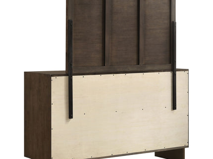 Hemlock - 6 Drawer Dresser With Mirror - Brown