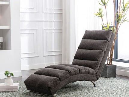 Massage Chaise Lounge Indoor With Remote Control, Ergonomic Electric Massage Lounger