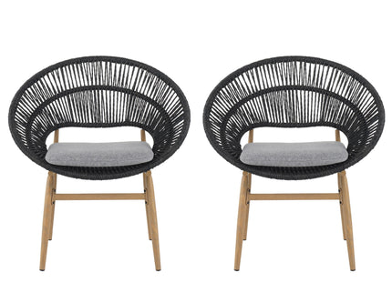 Cyril - Outdoor Papasan Style Dining Chair (Set of 2)