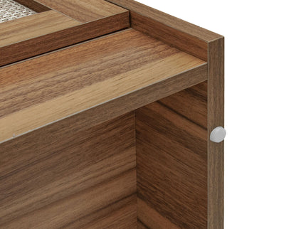 Modern Storage Closet For Bedroom, Entryway, Or Living Room - Walnut