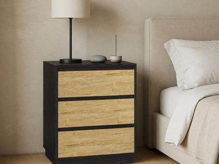 3 Drawer Nightstand, Bedroom Side Table
