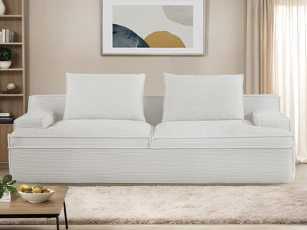 Nimbus - Oversized Full Foam 4 Seater Couch For Living Room Upholstered In Soft, Wide Armrests