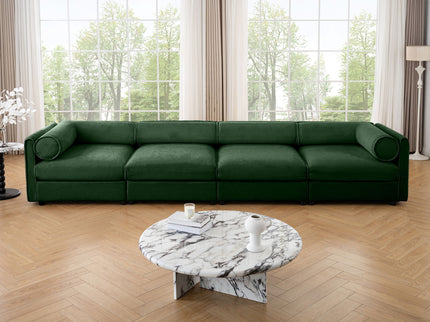 Stylish Sofa With Storage Seat And Cylindrical Backrest