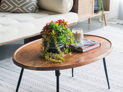 Oval Coffee Table - Brown