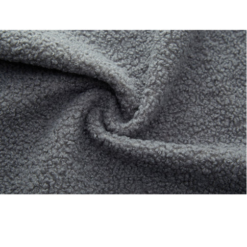 Modern Floor Sofa, With 2 Pillows, Convertible Teddy Fabric Foam Filled Bed