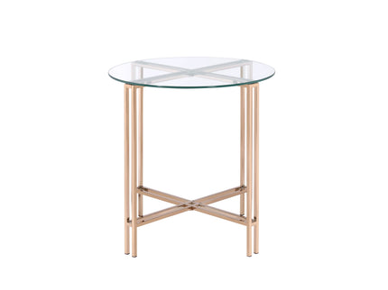 Veises - End Table - Champagne