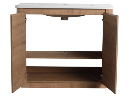 Freestanding Bathroom Vanity With Sink & 2 Soft Close Doors