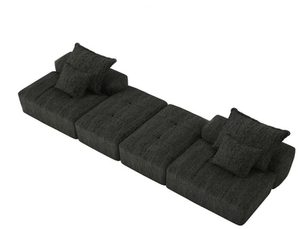 Modern Oversized Diy Combination Modular Sectional Sofa With Pillows