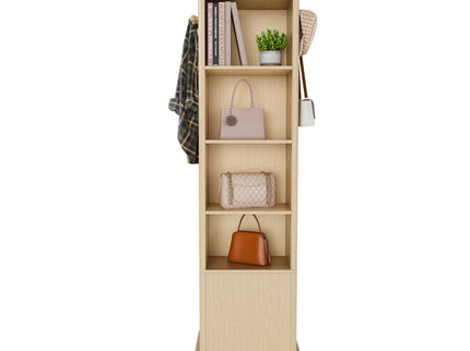 360° Rotating Makeup Cabinet With Full Length Mirror