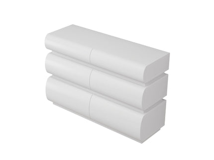 Minimalist Modern 6 Drawer Dresser, Handle Free Design With Wide Storage
