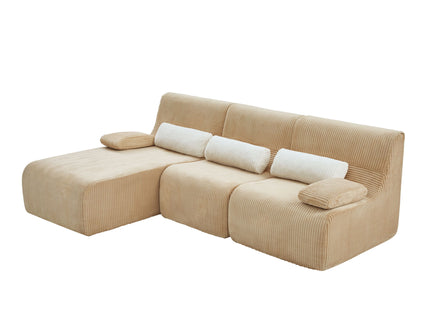 Oversized Sectional Sofa, Living Room Seating With Modular Design