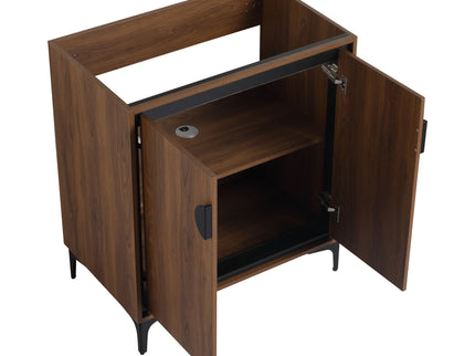 Modern Bathroom Vanity Storage Cabinet With Soft Closing Doors And Engineered Wood Construction