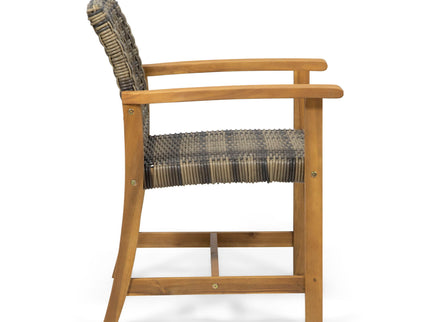 Outdoor Dining Chair Acacia Wood Frame (Set of 2)