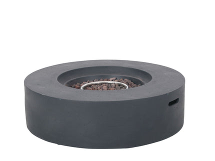 Modern Lightweight Concrete Outdoor Circular Fire Pit 50, 000 Btu