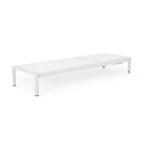 Outdoor Patio Chaise Lounge With 5 Reclining Positions
