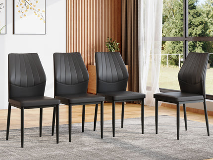 Dining Chairs With Shell Pattern, Comfort And Style
