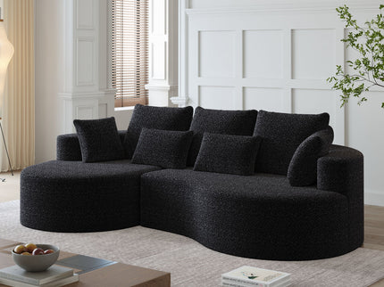 Curved Oversized Sectional Sofa With Extra Deep Seat