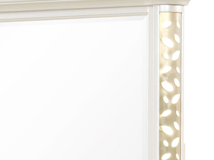 Cinderella - Bedroom Mirror With LED Frame Lighting (Dresser Not Included) - Beige
