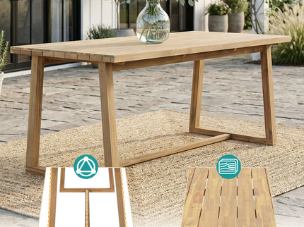 7 Piece Modern Outdoor Dining Set, Patio Furniture