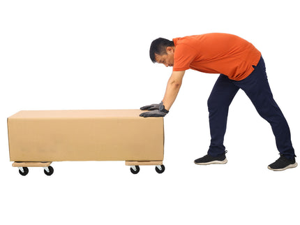 Furniture Moving Dolly, Heavy Duty Wood Rolling Mover With Wheels For Piano Couch Fridge Heavy Items, Securely Holds 500 Lbs (Set of 4) - Natural