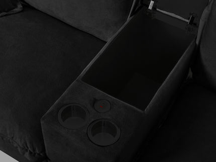 Modular Cloud Couch Sofa With Cup Holders & Storage, USB Port