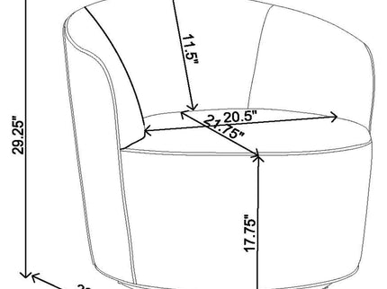 Resnick - Swivel Chair - Burnt Orange