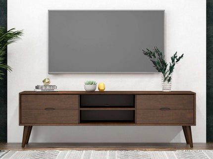 Adrian - TV Stand - Walnut Brown