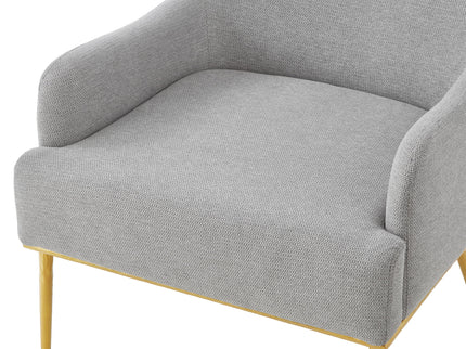Modern Elegance Accent Chair With Curved Backrest